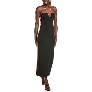 Paris Georgia Womens  Nassia Midi Dress, Black